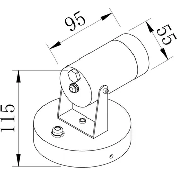 Venkovní osvětlení Maytoni Venkovní nástěnné svítidlo SCOPE, 1xGU10, v. 11,5 cm, IP65