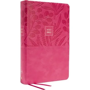 KJV, Personal Size Large Print Single-Column Reference Bible, Leathersoft, Pink, Red Letter, Comfort Print - Thomas Nelson