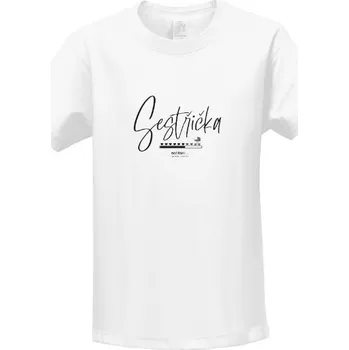 Dívčí tričko Tričko s potiskem Sestřička - načítání dětské