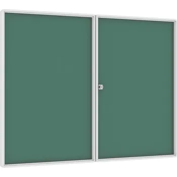 Kancelářský nábytek B2B Partner Vnitřní magnetická vitrína, zelená, 900 x 1200 mm