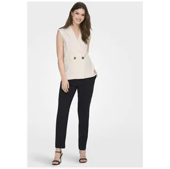 Dámská vesta ONLY Vesta Caro 15278794 Bílá Loose Fit 34