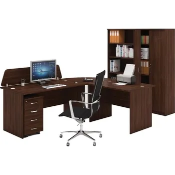 B2B Partner Sestava kancelářského nábytku MIRELLI, typ A, ořech