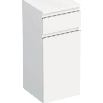 Koupelnový nábytek Koupelnová skříňka nízká Intedoor TRENTA bílá matná 35 x 83,4 x 35 cm TRE SN 35 1Z K S 379