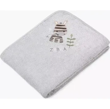 Dětský ručník LILI - zebra - šedý - 30x50