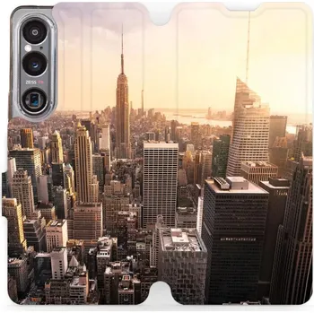 Pouzdro na mobilní telefon Flipové pouzdro Mobiwear - Sony Xperia 1 VI - M138P New York (Knížkové flip pouzdro, obal, kryt na mobil Sony Xperia 1 VI - M138P New York, materiál Umělá kůže + TPU - ochrana 360°, stojánek, silikonová vanička, magnetické zavírání)
