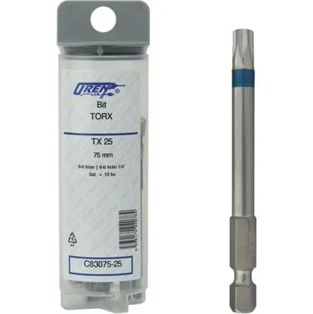 Bit OREN Bit (BZ) TORX 10, prodloužený 75 mm