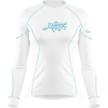 Dámské funkční triko dlouhý rukáv LIGHT BLUE bílá Bamboo Ultra