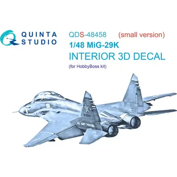Plastikový model Quinta studio 1/48 MiG-29K 3D-Print.&col.Interior (HOBBYB) SMALL