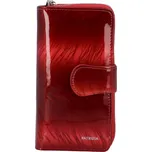 Lakovaná dámská prostorná peněženka Beatrici, červená/tmavě červená