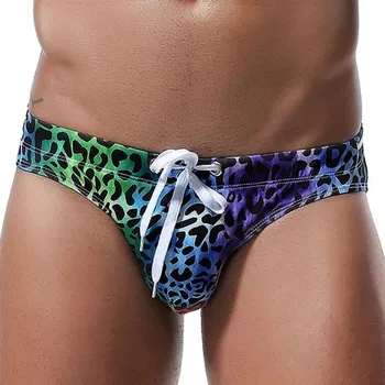 Pánské plavky Vzorované plavky MENSSEXI LEOPARD Velikost: S