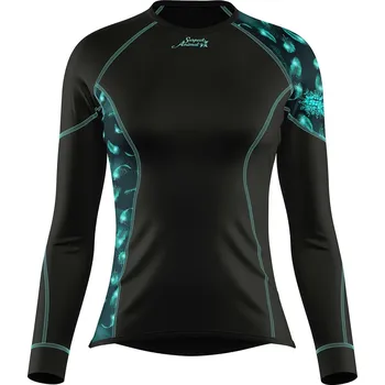 Dámské termoprádlo Dámské funkční triko dlouhý rukáv BIRD černá Bamboo Ultra