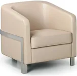 B2B Partner Kožené křeslo BULLDOG, béžové