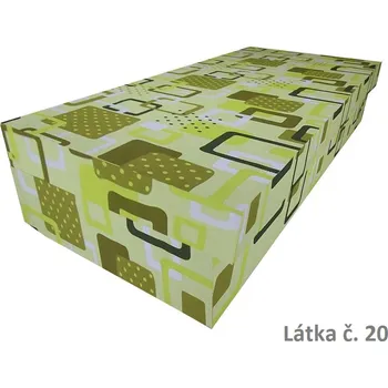 Postel Válenda s úložným prostorem Karel - bavlna 80x195, Barva látky: č. 20