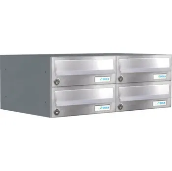 Železářství Nástěnná sestava schránek B-01 Nerez / šedá