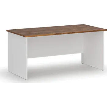 Psací stůl B2B Partner Kancelářský psací stůl PRIMO WHITE, 160x80 cm, bílá/ořech