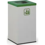 Alfa 3 Koš na tříděný odpad 42 L, bez vnitřní nádoby, šedý/zelený