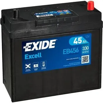 Autobaterie Autobaterie Excell 12V 45Ah 300A 237x127x227 EXIDE EB456 EXIDE (EB456)