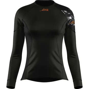 Dámské funkční triko dlouhý rukáv RIDER LADY černá Bamboo Ultra