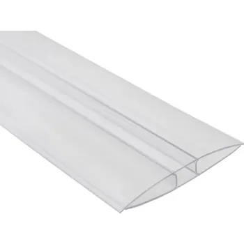 Stavební profil Gutta Spojovací lišta Guttaprofil PC-H čirá 4 mm + 6 mm Délka 6 metrů