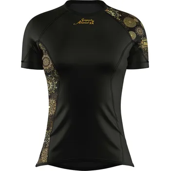 Dámské funkční triko krátký rukáv GOLDEN EYE černá Bamboo Ultra