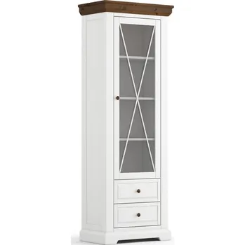 Knihovna Kvalitní bílá vitrína