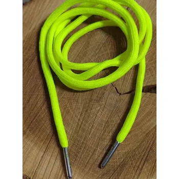 Oděvní šňůra s koncovkami do kapucí, délka 130 cm žlutá neon