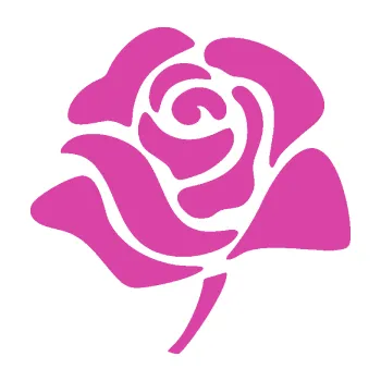 Samolepící dekorace Růže 009 levá (16 - růžová) SAMOLEPKA NA AUTO, NÁLEPKA, FÓLIE, POLEP, TUNING, VLASTNÍ TEXT, TISK, AUTOSAMOLEPKY.cz, POLEPY, OBRÁZEK, LOGO, 3D STICKERS