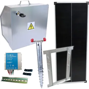 Ohradník VNT electronics s.r.o. Basic sada solární ohradník - Kompletní bezpečnostní schránka + konzole a panel 100 W