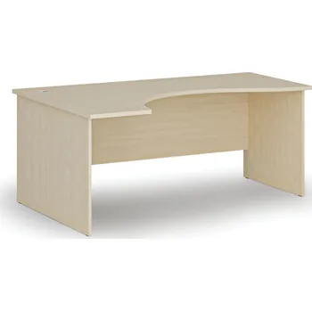 Psací stůl B2B Partner Ergonomický kancelářský psací stůl PRIMO WOOD, 180x120 cm, levý, bříza