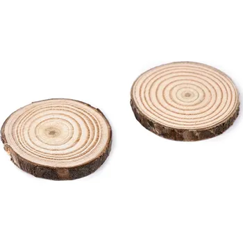 Přírodní dřevěné kolečko k domalování Ø2,5-4,5 cm, barva přírodní