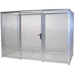 Klec pro skladování tlakových láhví bez podlahy a střechy, 310 × 150 × 207 cm