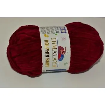 Příze Dolphin baby žinylka - 100g - vínová