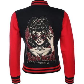 Dámská mikina mikina bez kapuce dámské - PRETTY BS - BLACK HEART - 17557 - XL