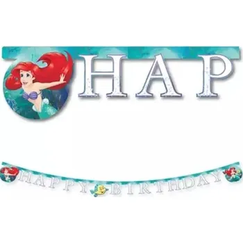Party dekorace Procos Banner Happy Birthday Ariel 2 m