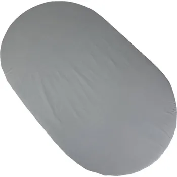 Prostěradlo MIMIKO Prostěradlo napínací na kulatou matraci Šedé 150 cm x 100 cm