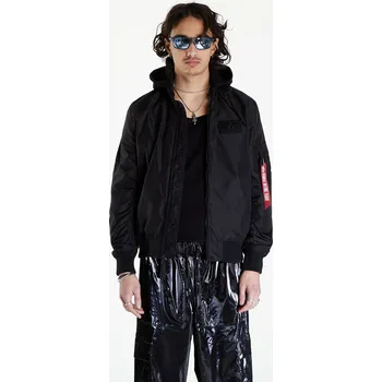 Pánská casual bunda Bunda Alpha Industries MA-1 TT Hood Black/ Black XXL