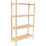 Regál dřevěný 4 police - SLEVA 3% s kodem radost25