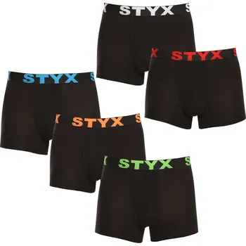 5PACK pánské boxerky Styx sportovní guma černé (5G9602) XL Možnost vrácení zboží ZDARMA do 120 dnů!