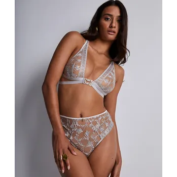 Souprava dámského spodního prádla Kalhotky AUBADE (2D25-10), Barva šedá, Velikost S