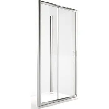 Roltechnik Outlet Obdélníkový sprchový kout MD2+MB - bez vaničky Varianta: šířka dveří: 120 cm, šířka pevné stěny: 80 cm - (MD2-120_MB80), Barva profilů a typ výplně: profily: brillant, výplň: transparent