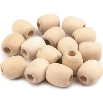 Hračka pro nejmenší Dřevěný korálek oválek 1,8 x 2,0 cm (Korálek)