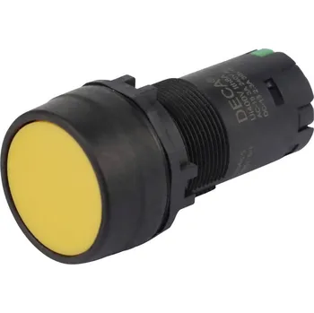 vypínač DECA CP2B-M1E10Y tlačítkový spínač 400 V 8 A žlutá bez aretace (d x š x v) 29.9 x 20.5 x 55.5 mm 1 ks