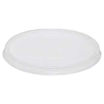 Jednorázové nádobí Víčka na pol.misku - vent.otvor, transparent,50ks