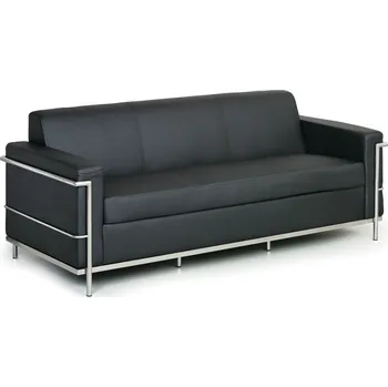 Sedací souprava Corping Kožená sedací souprava SENATOR, třímístná, černá