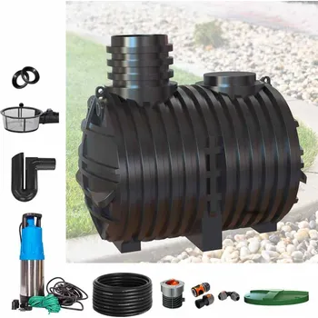 GeraTec Nádrž na dešťovou vodu ECO 5000 L - sestava pro zahradu