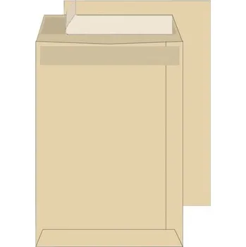 Obálka Pošt.tašky C5-samol.,krycí páska,recy,hnědé,250ks