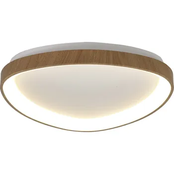 Mantra 8632 Niseko II, trojúhelníkové stropní svítidlo LED 38W, 2700-5000K, dálk. ovládání, imitace dřeva, 42x42cm