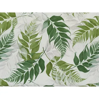 Bavlněná látka Větvičky zelené - digitální tisk