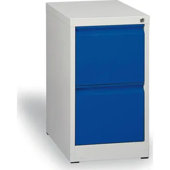 Kartotéka Kovová kartotéka A4, 2 zásuvky, demontovaná, modrá