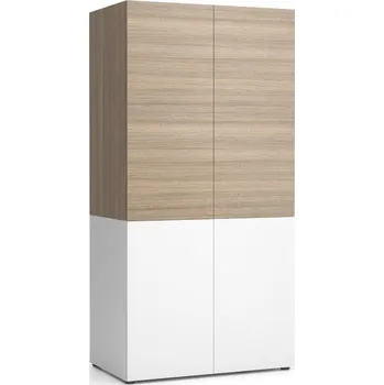 Policová skříň PLAN Kuchyňská policová skříň NIKA 1000 x 600 x 2000 mm, dub přírodní